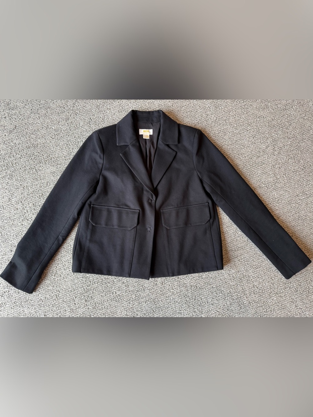 Maeve for Anthropologie Black Cropped Blazer Size 0